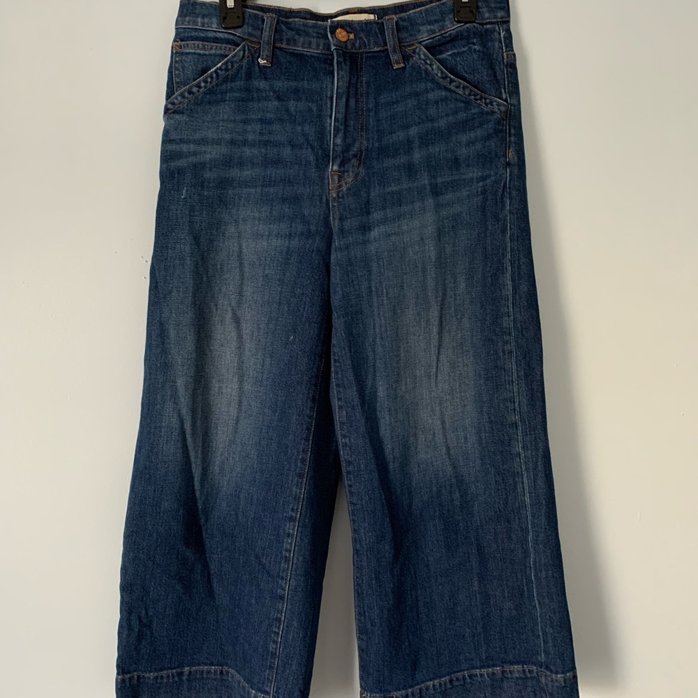 Madewell High-rise wide leg crop pants